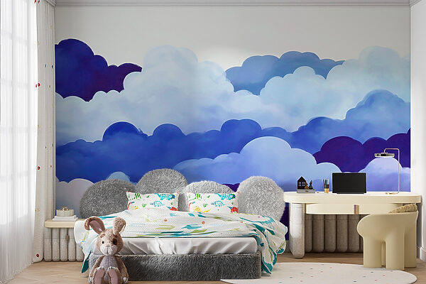 Groep wolken in de lucht Groep wolken in de lucht