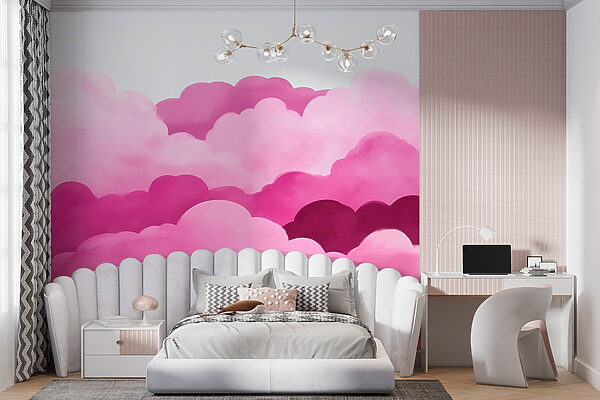 Roze wolken in de lucht Roze wolken in de lucht