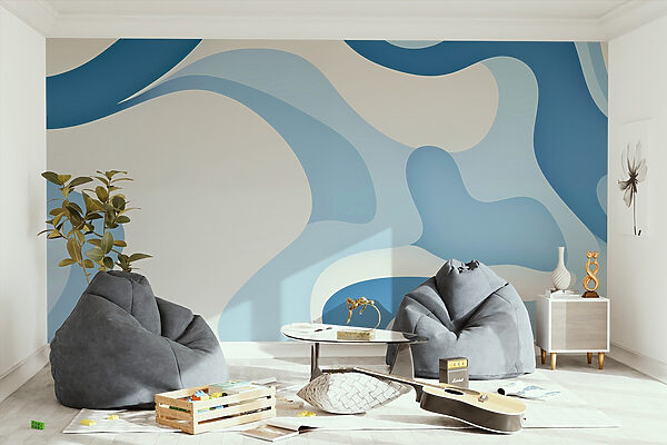 Blauwe en witte achtergrond Blauwe en witte achtergrond