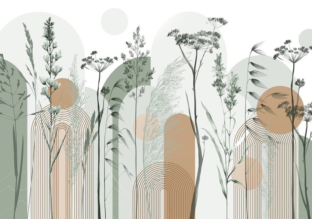 Sereen abstract ontwerp geïnspireerd op de natuur Sereen abstract ontwerp geïnspireerd op de natuur