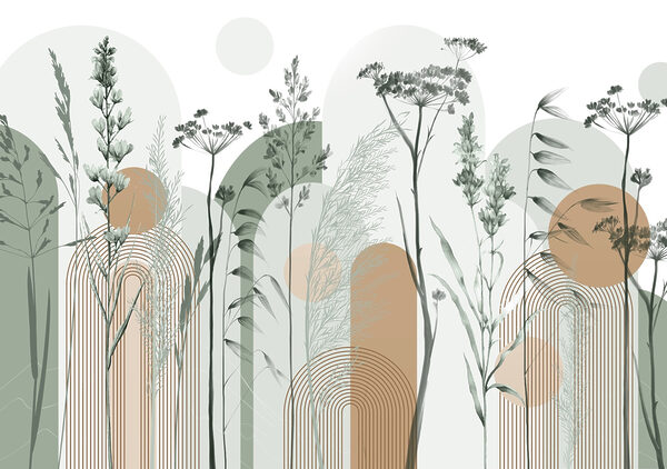 Sereen abstract ontwerp geïnspireerd op de natuur Sereen abstract ontwerp geïnspireerd op de natuur