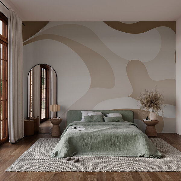 Witte en bruine swirls Witte en bruine swirls