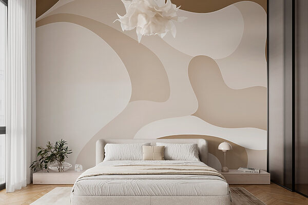 Witte en bruine swirls Witte en bruine swirls