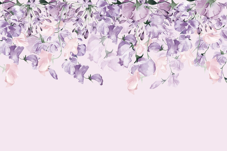 Delicate bloemen die prachtig naar beneden vallen