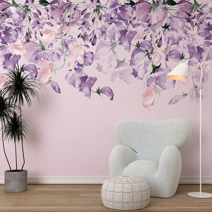 Delicate bloemen die prachtig naar beneden vallen