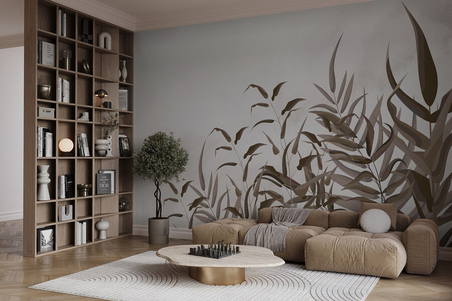Plant met bruine bladeren