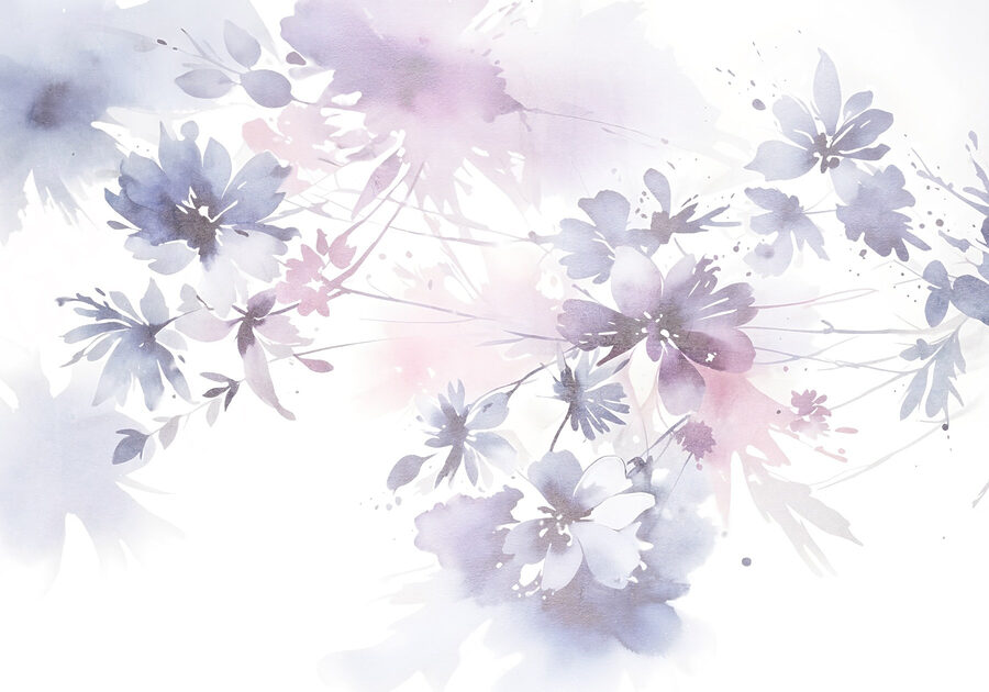 Aquarel van bloemen