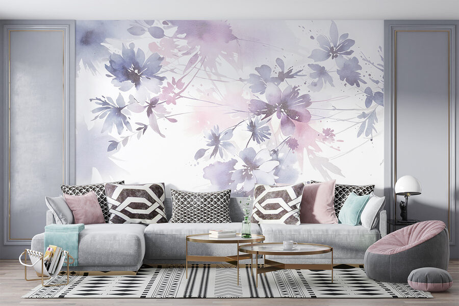 Aquarel van bloemen