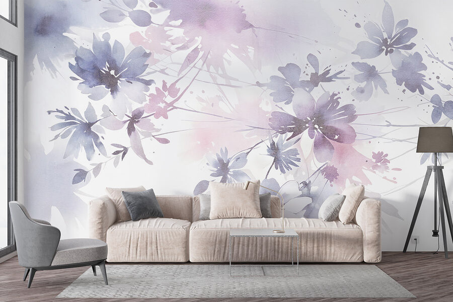 Aquarel van bloemen