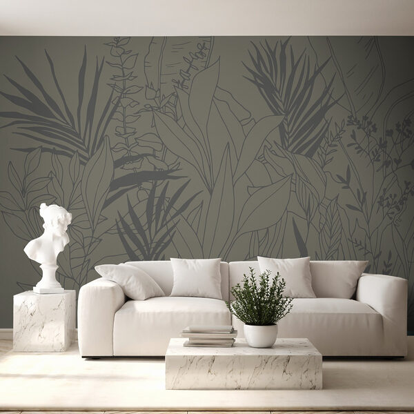 Tekening van planten en bladeren Tekening van planten en bladeren