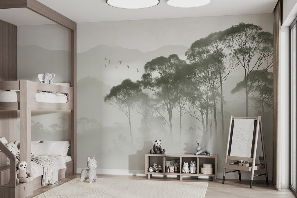 Birds flying over trees Birds flying over trees