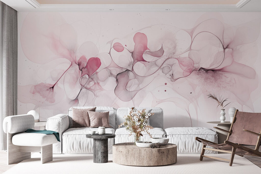 Soft swirls of delicate hues