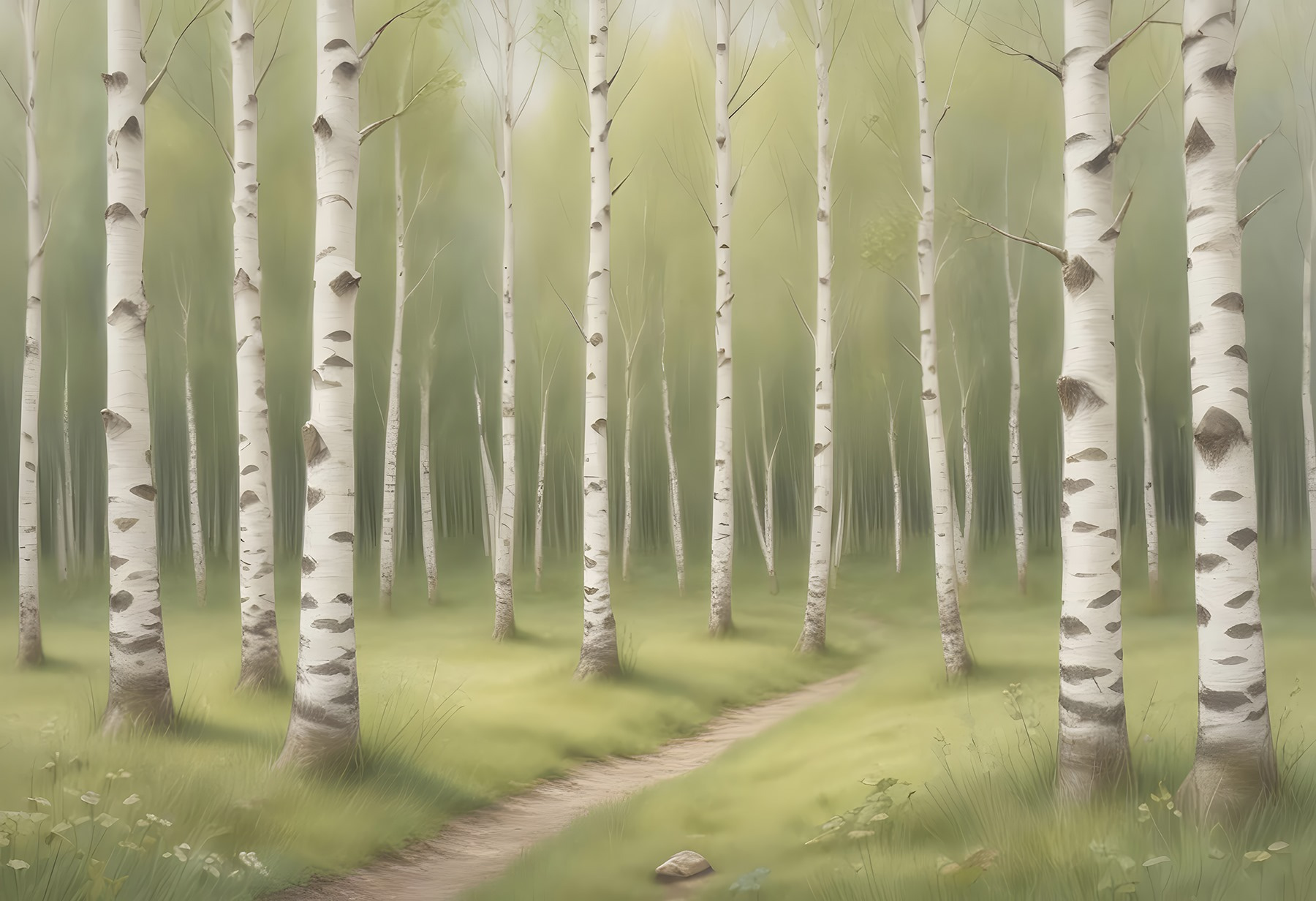 Path through a forest Path through a forest