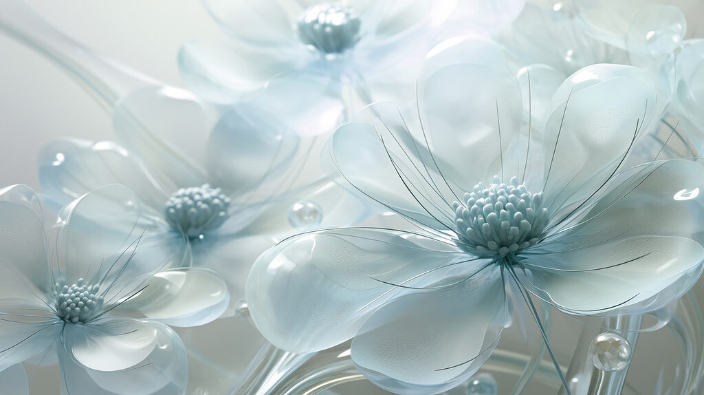 Delicate bloemen met zachte pasteltinten Delicate bloemen met zachte pasteltinten