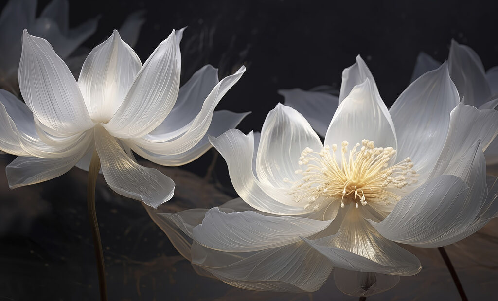 Elegante bloesems in zacht licht. Elegante bloesems in zacht licht.