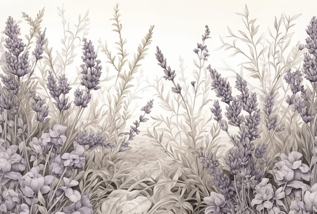 Delicate lavendel bloeit in harmonie. Delicate lavendel bloeit in harmonie.
