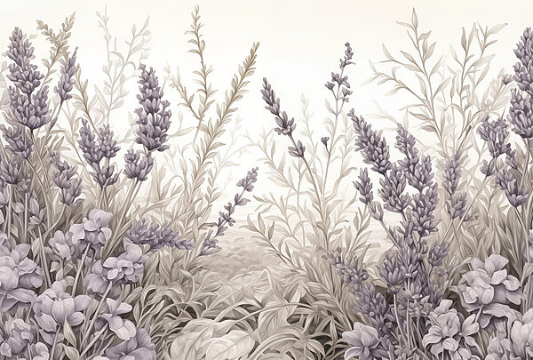 Delicate lavendel bloeit in harmonie. Delicate lavendel bloeit in harmonie.