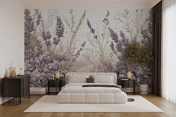 Delicate lavendel bloeit in harmonie. Delicate lavendel bloeit in harmonie.