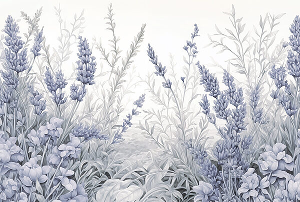 Delicate tinten van bloeiende lavendel Delicate tinten van bloeiende lavendel