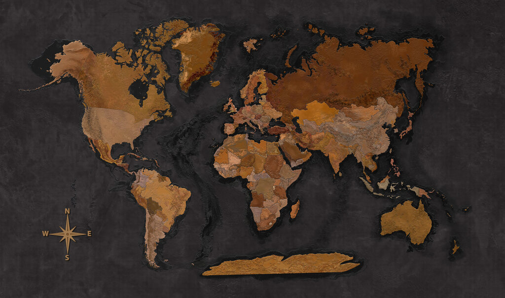 Kaart van de wereld Kaart van de wereld
