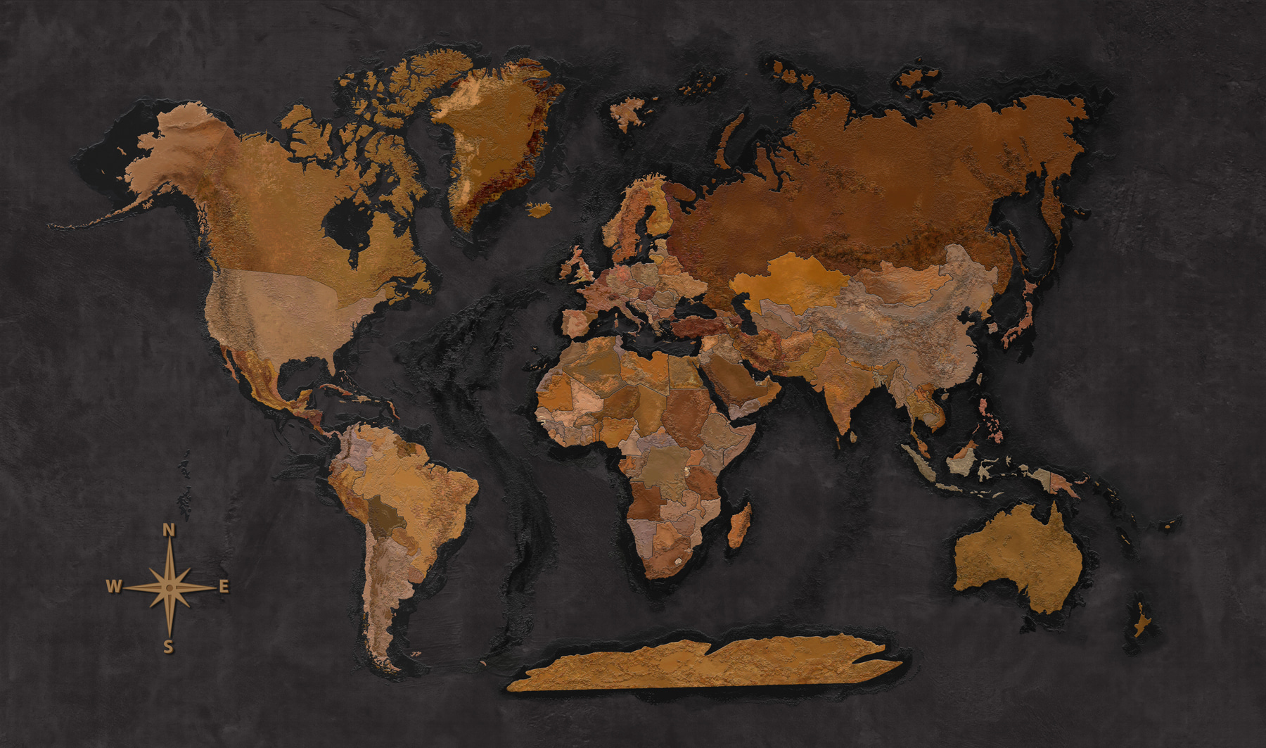 Map of the world Map of the world