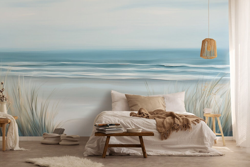 Strand met gras en golven w02869pib16mr 1024x683 - Strand met gras en golven