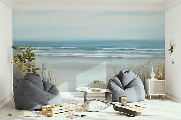 Strand met gras en golven w02869pig17r 600x400 - Strand met gras en golven