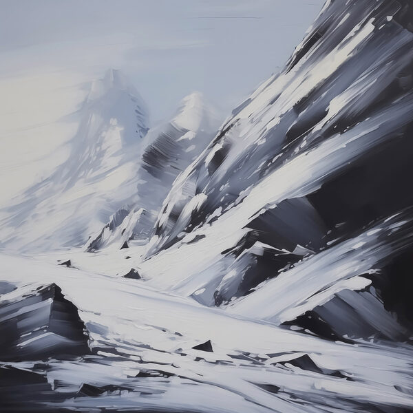 Besneeuwde bergketen Besneeuwde bergketen