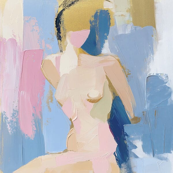 Schilderij van een vrouw Schilderij van een vrouw
