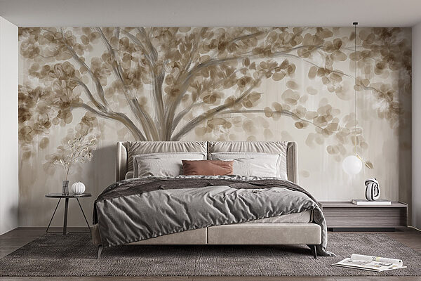 Fotobehang Fotobehang Boom met bladeren (Artikelnummer: w08669)