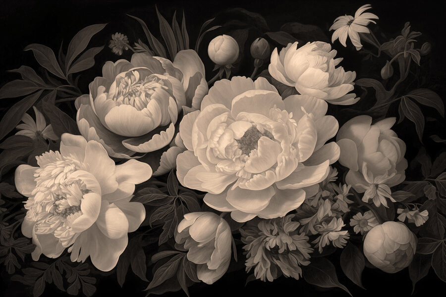 Groep witte bloemen