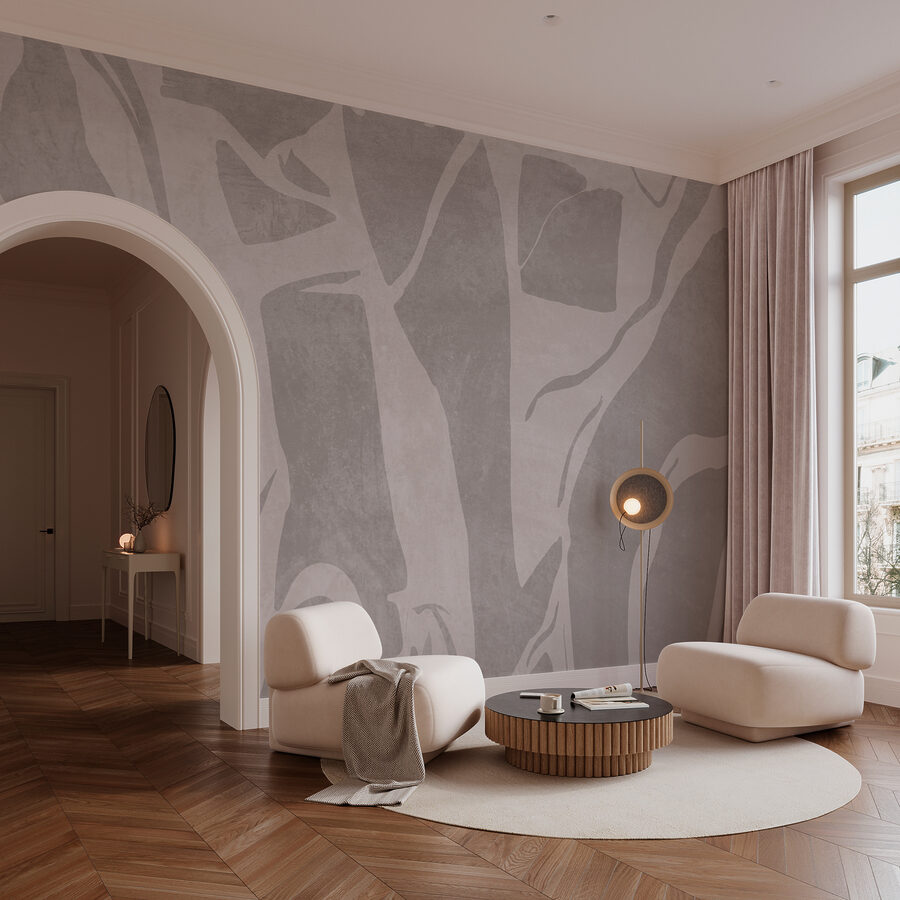 Abstracte patronen in gedempte tinten