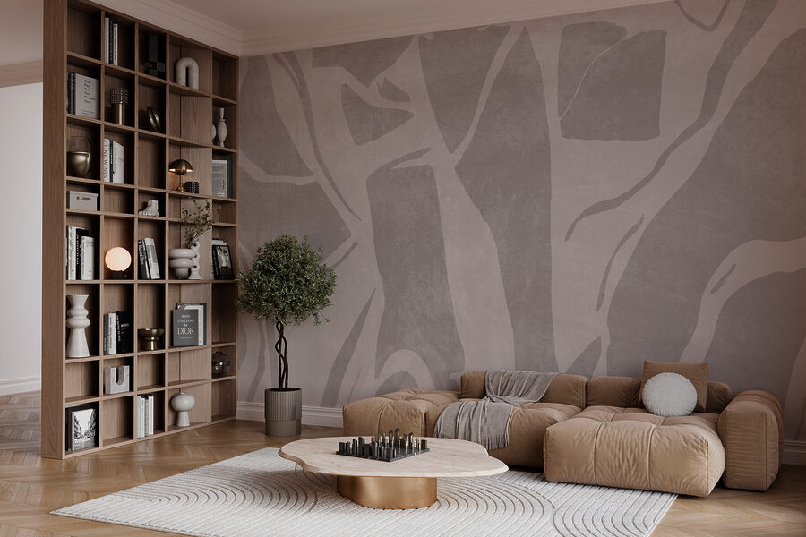 Abstracte patronen in gedempte tinten