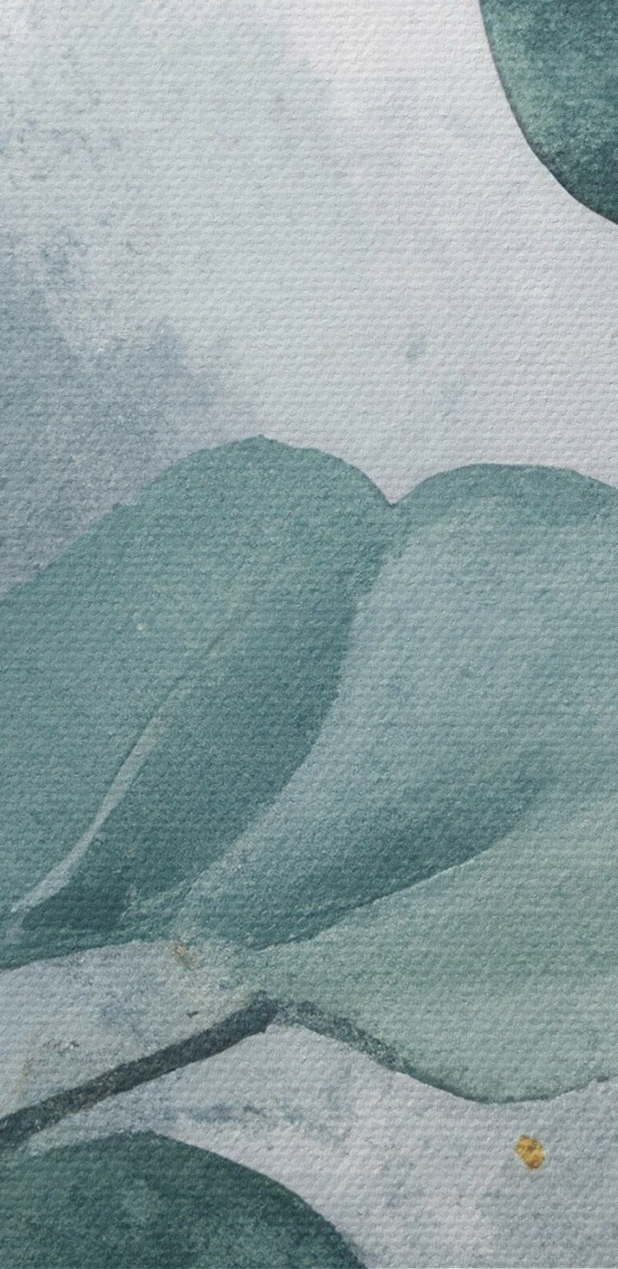 Aquarel van een tak met bladeren
