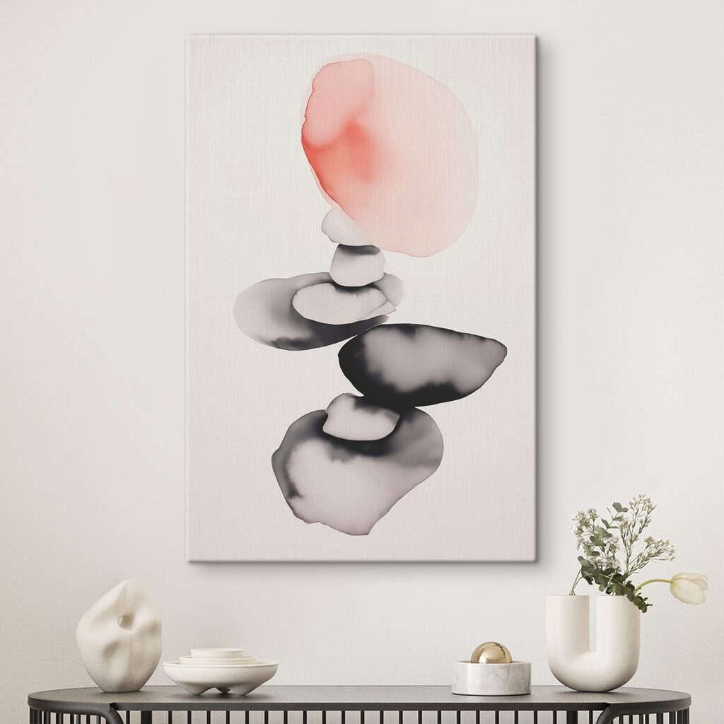 Balanced stones with soft hues Balanced stones with soft hues