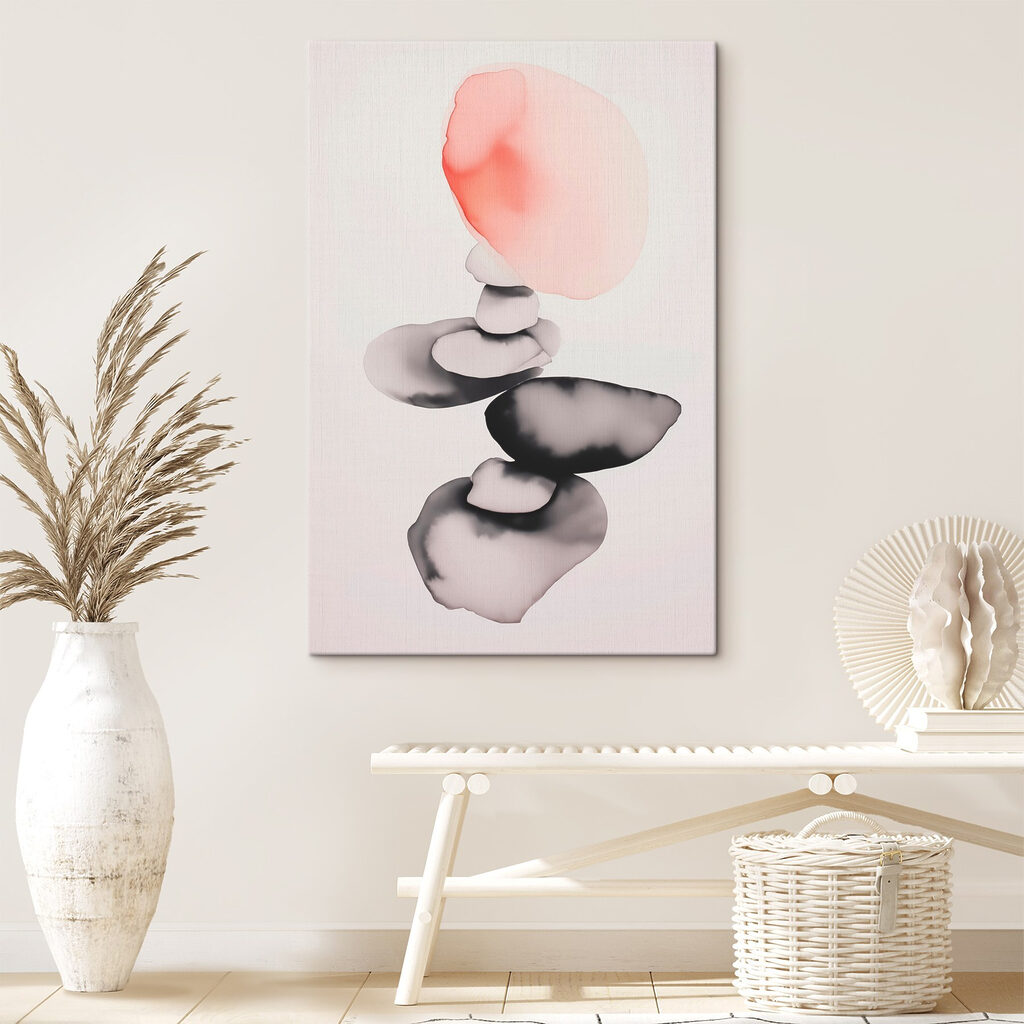 Balanced stones with soft hues Balanced stones with soft hues