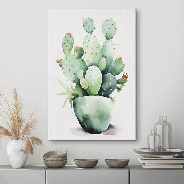 Aquarel van een cactus Aquarel van een cactus