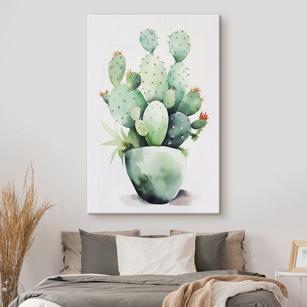 Aquarel van een cactus Aquarel van een cactus