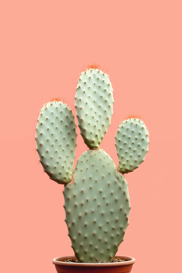 Cactus met rode stekels Cactus met rode stekels