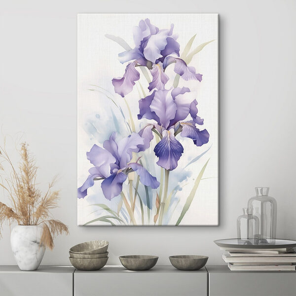 Iris in zachte pasteltinten Iris in zachte pasteltinten