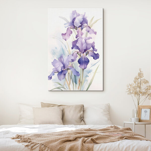 Iris in zachte pasteltinten Iris in zachte pasteltinten