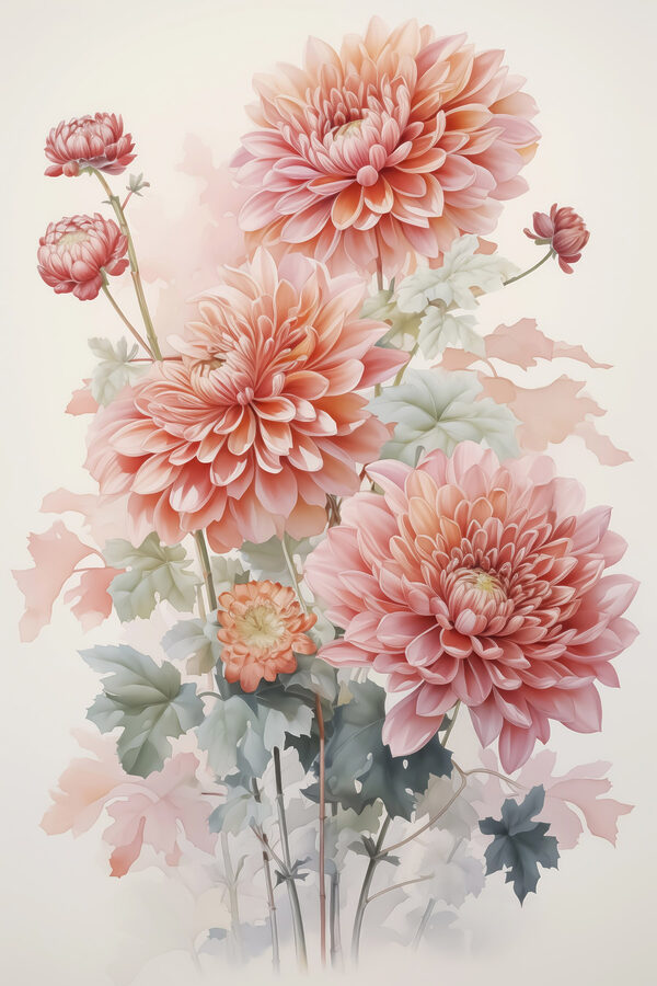 Prachtige bloemen in zachte kleuren. Prachtige bloemen in zachte kleuren.