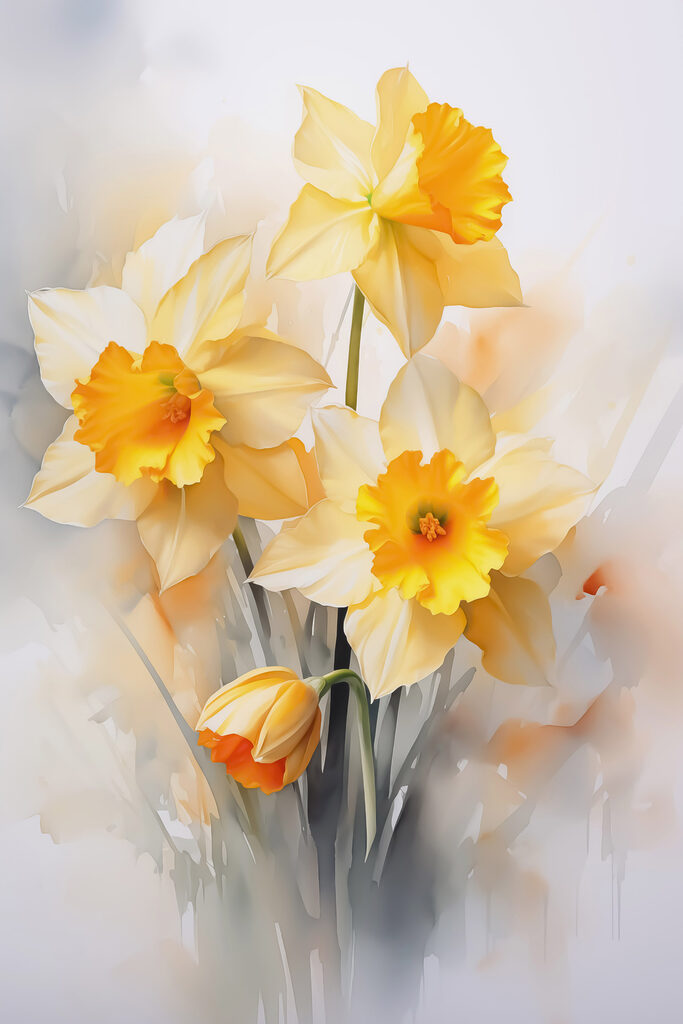 Group of yellow and white flowers
