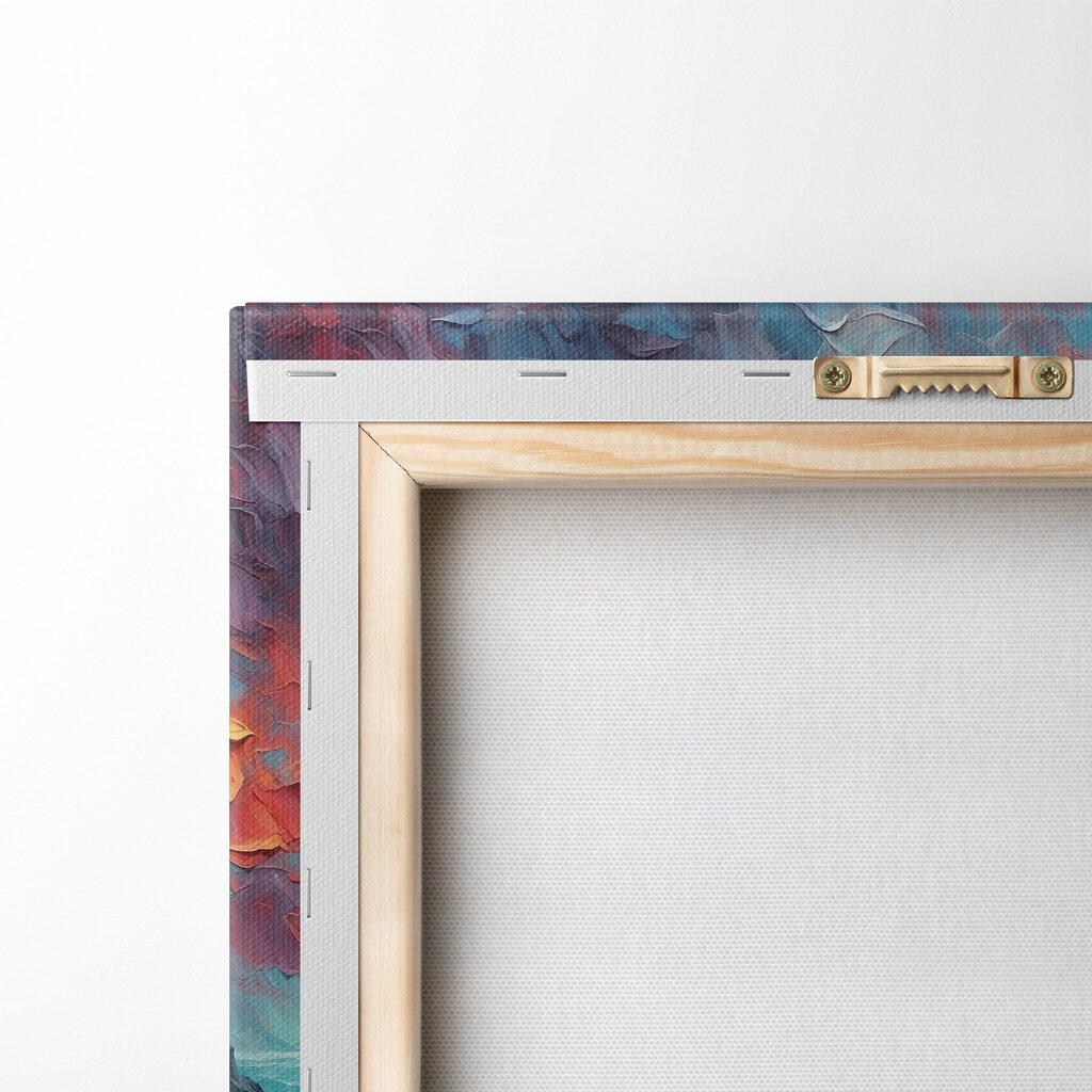 Painting of a boat in the ocean