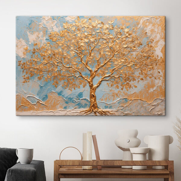 Majestueuze boom tegen rustige achtergrond Majestueuze boom tegen rustige achtergrond