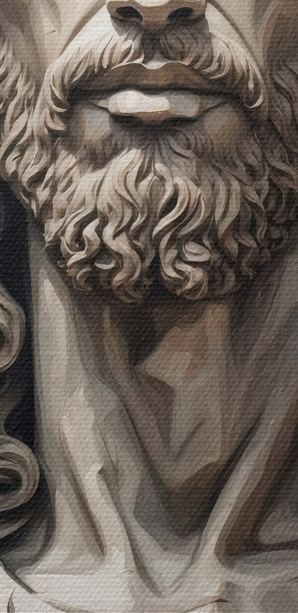 Beeld van een man met een doornenkroon Beeld van een man met een doornenkroon