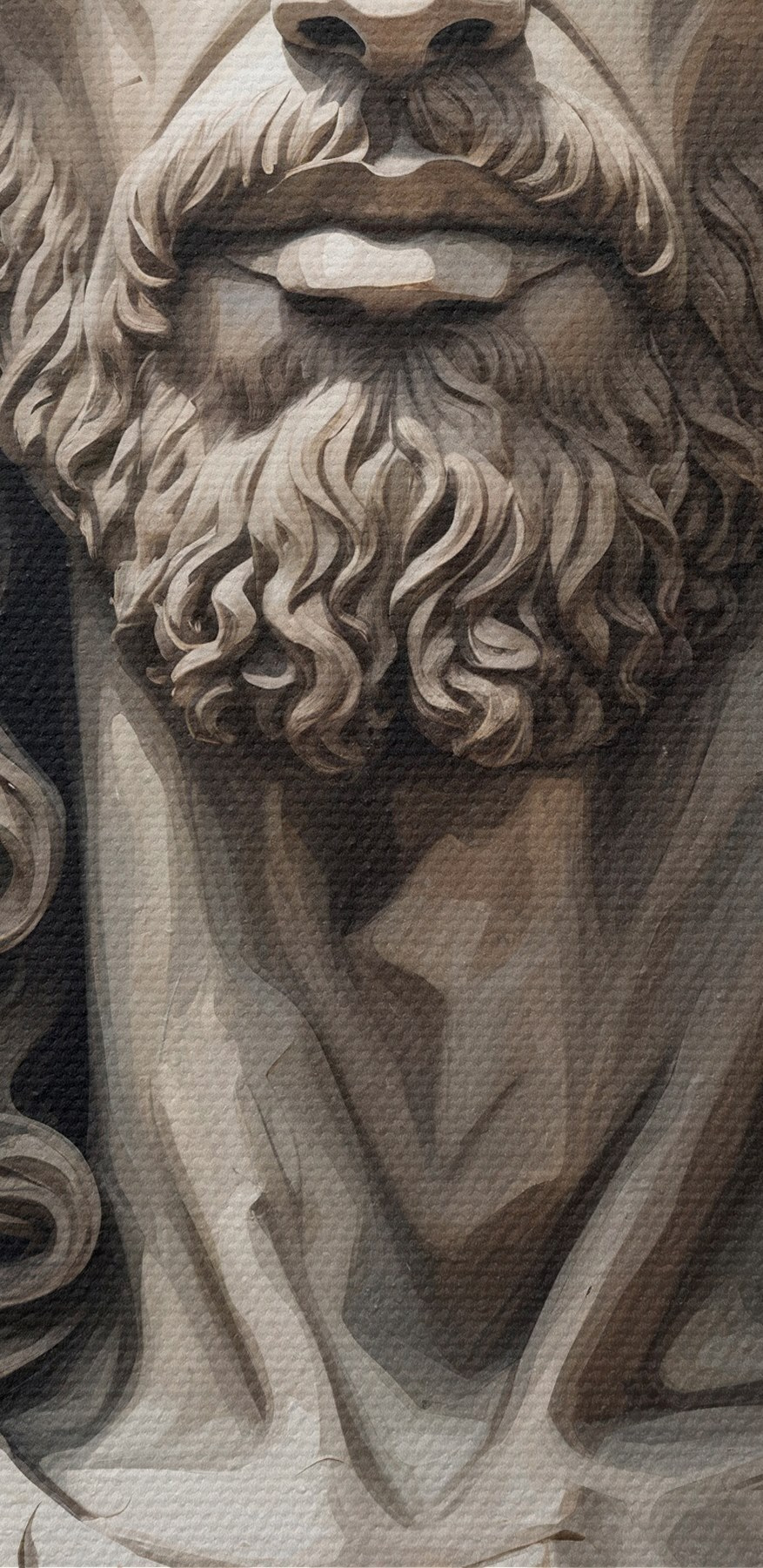 Beeld van een man met een doornenkroon