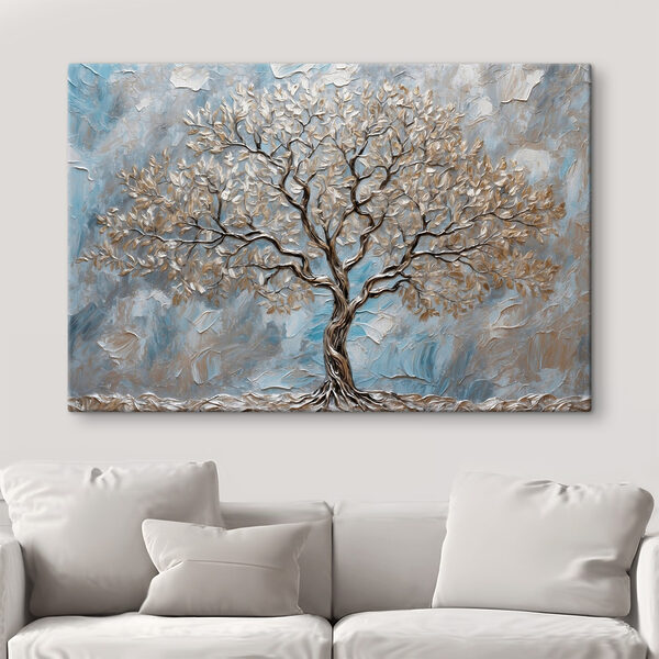 Schilderij van een boom Schilderij van een boom