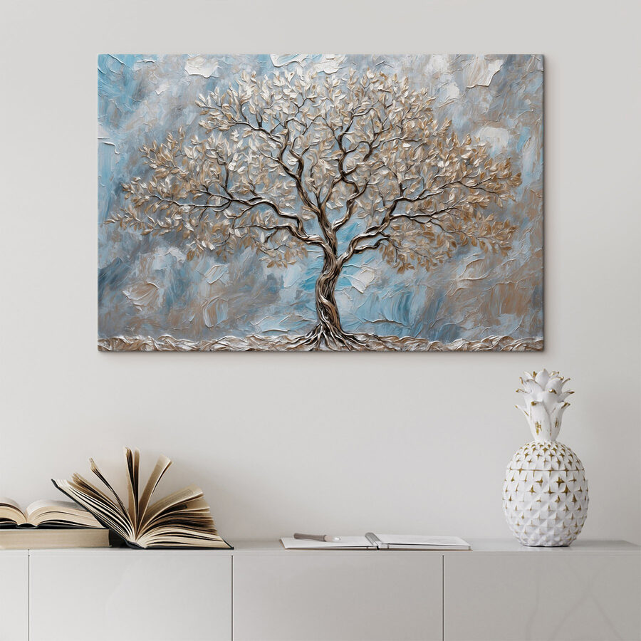 Schilderij van een boom