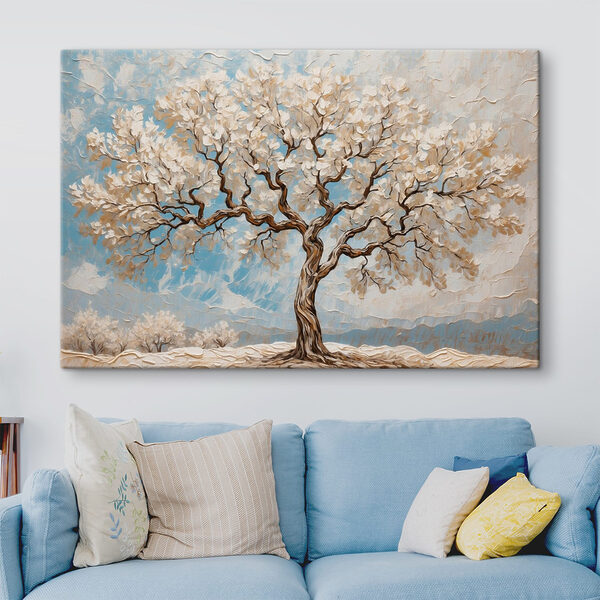 Schilderij van een boom Schilderij van een boom